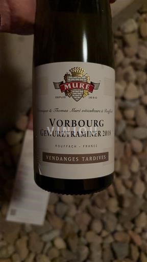 Alsace Gewurztraminer Vendanges Tardives Domaine Muré Vorbourg Gewurztraminer 2018