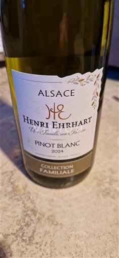 Alsacia Henri Ehrhart Pinot blanc Collection Familiale 2024