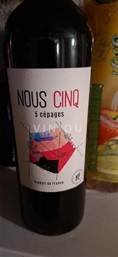 Languedoc a Roussillon Pays d'Oc NOUS CINQ 5 cépages 2021