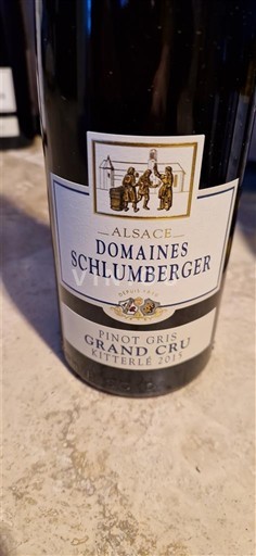Elzas Pinot grigio Grand Cru Domaine Domaines Schlumberger Kitterlé 2015