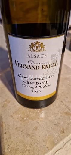 Alsazia Gewürztraminer Grand Cru Domaine Fernand Engel Altenberg de Bergheim 2020