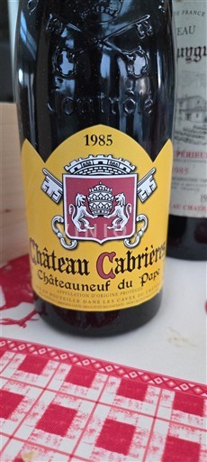 Rhône-dalen Châteauneuf-du-Pape Château Cabrières 1985