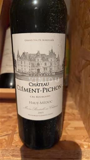 Bordeaux Haut-Médoc Cru Bourgeois Château Clément-Pichon 2005