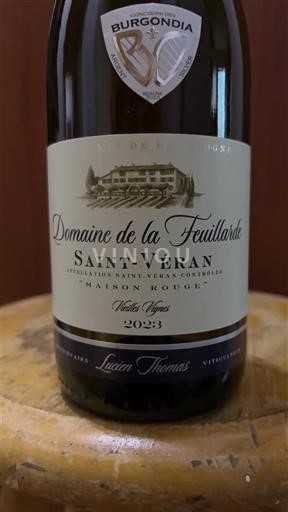 Burgundi Saint-Véran Domaine La Feuillarde Maison Rouge Vieilles Vignes 2023