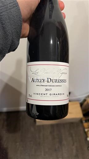 Borgogna Auxey-Duresses Vincent Girardin Les Vieilles Vignes 2017