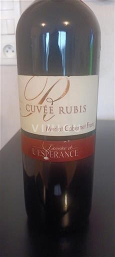 Zuidwest-Frankrijk Côtes de Gascogne Domaine L'Espérance Rubis Niet-geïntegreerd