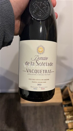 Rhônedalen Vacqueyras Domaine La Soléïade 2022