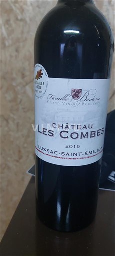 Bordeaux Lussac-Saint-Émilion Château Les Combes 2015