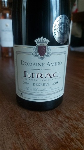 Údolí Rhôny Lirac Domaine Amido Réserve 2005