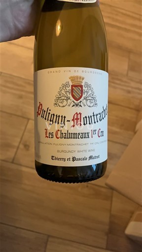 Borgogna Puligny-Montrachet Premier Cru Thierry et Pascale Matrot Les Chalumeaux 1er Cru 2023