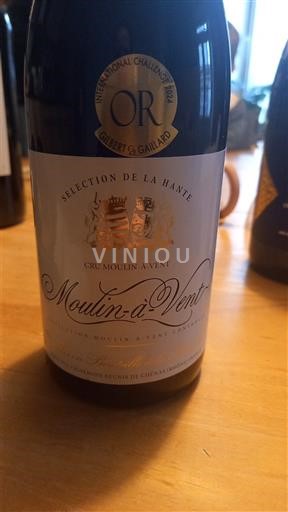 Beaujolais Moulin-à-vent Sélection de la Hante 2022