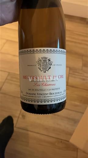 Borgoña Meursault Premier Cru Domaine Vincent Bouzereau Les Charmes 2023
