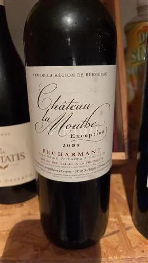 Southwest Pécharmant Château La Mouthe Exception 2009