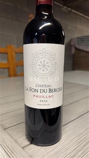Bordeaux Pauillac Château La Fon du Berger 2022