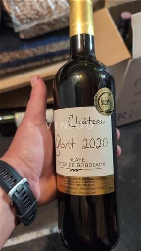Bordeaux Blaye-Côtes-de-Bordeaux Château Glorit 2020