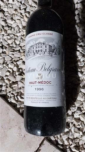 Bordeaux Haut-Médoc Grand Cru Château Belgrave 1996