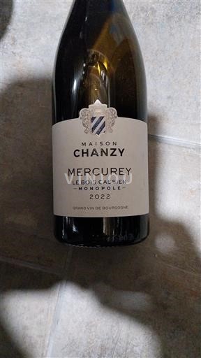 Bourgondië Mercurey Premier Cru Maison Chanzy Le Bois Cassien Monopole 2022
