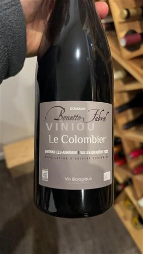 Rhône Valley Grignan-les-Adhémar Domaine Bonetto-Fabrol Le Colombier 2022