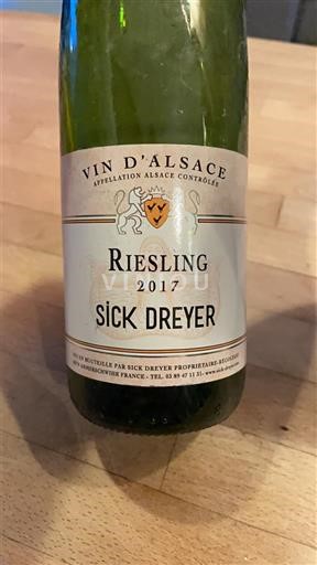 Alsace Riesling Sick Dreyer 2017 2017