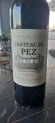 Bordeaux Saint-Estèphe Château Pez 2015