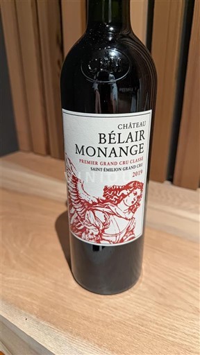 Bordeaux Saint-Émilion Grand Cru Premier Grand Cru Classé Château Bélair-Monange 2019