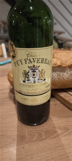 Bordeaux Bordeaux Supérieur Château Puy Favereau 2020