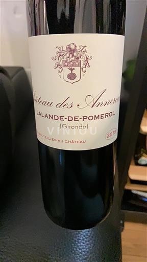 Bordeaux Lalande-de-Pomerol Château S Annereaux 2018