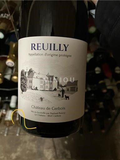 Weine Rouge sec Château Cerbois Non millésimé Frankreich Loiretal Reuilly AOC