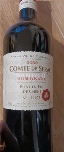 Bordéus Comte de Serac 2009