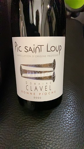 Languedoc Pic-saint-loup Domaine Clavel Bonne Pioche 2020