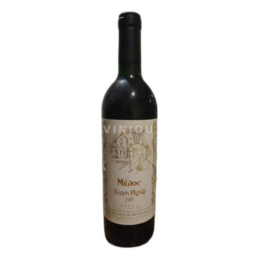 Bordeaux Médoc Baron Philippe de Rothschild Baron Henri 1985