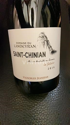 Languedoc Saint-Chinian Domaine Landeyran La Falaise 2016