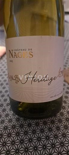 Valle del Ródano Costières de Nimes Château Nages Héritage 2023