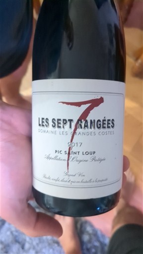 Languedoc Pic-saint-loup Domaine Les Grandes Costes Les Sept Rangées 2017