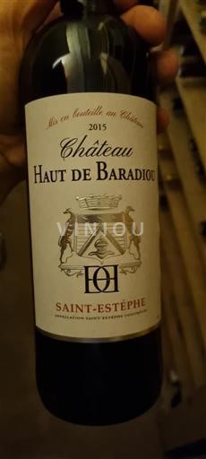 Burdeos Saint-Estèphe Château Haut de Baradieu 2015