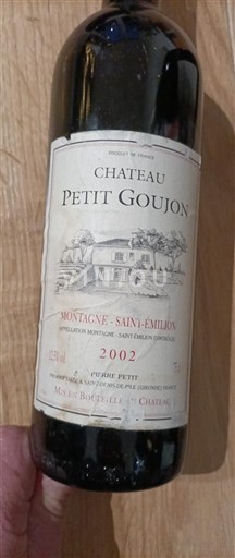 Bordeaux Montagne Saint-Émilion Château Petit Goujon 2002