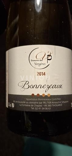 Vallée de la Loire Bonnezeaux Domaine S Vergères 2014