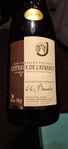 Vale do Loire Coteaux-de-l'aubance Domaine La Bouvellerie Les Vieilles Vignes 2018