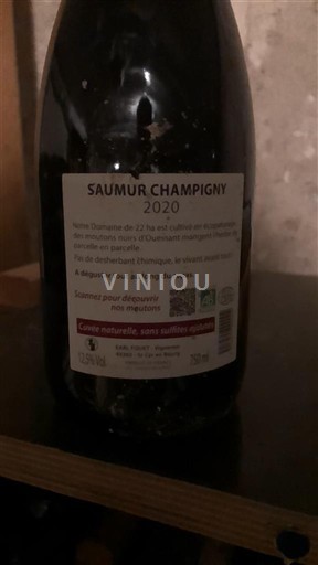 Loiren laakso Saumur-champigny Domaine Fouet 2020