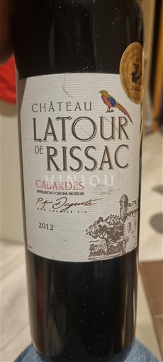 Languedoc Cabardès Château Latour de Rissac 2012