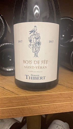 Borgogna Saint-Véran Domaine Thibert Bois de Fée 2017