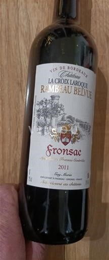 Bordeaux Fronsac Château La Croix Laroche Rambeau Bellevue 2011