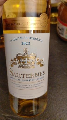 Burdeos Sauternes Cave d'Augustin Florent 2022