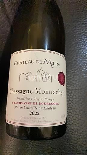 Burgundy Chassagne-Montrachet Château Melin 2022