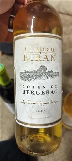 Sudoeste Côtes de Bergerac Château Eiran 2017
