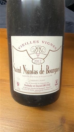 Valle della Loira Saint-Nicolas-De-Bourgueil Nathalie et David Drussé Vieilles Vignes 2012