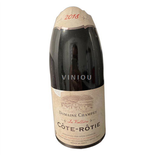 Vin Rouge sec Domaine Champet 2018 France Vallée du Rhône Côte-rôtie AOC