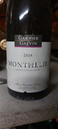 Burgundija Monthélie Garnier Galvin 2018