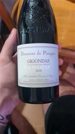 Vallée du Rhône Gigondas Domaine Piaugier 2018