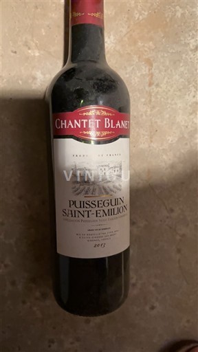 Burdeos Puisseguin-saint-émilion Chantet Blanet 2013 2013